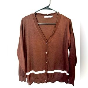🚨 3/15 SALE 🚨 Miss Look Brown Button Front Cardigan Sweater